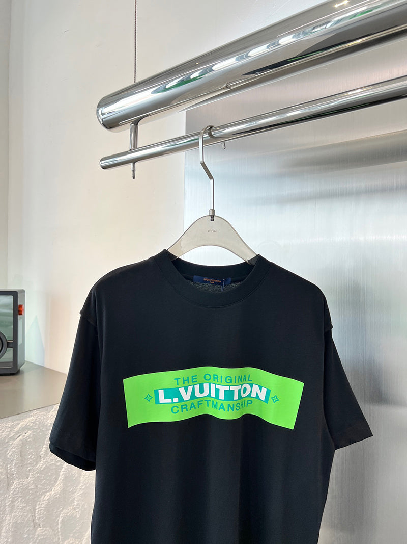 Louis Vuitton L.Vuitton Printed T-shirt Black