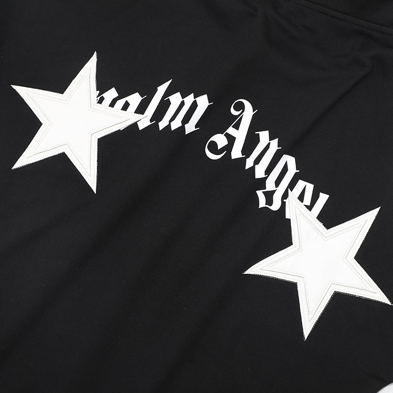 Palm Angels star-patch cotton hoodie
