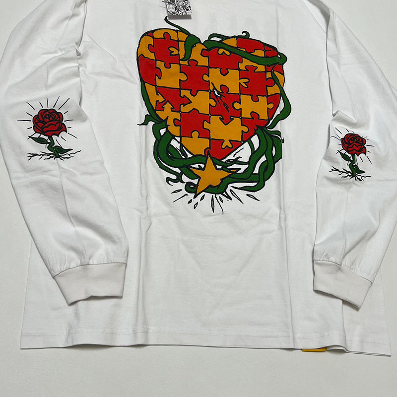 Gallery Dept. Puzzle Heart L/S Tee White
