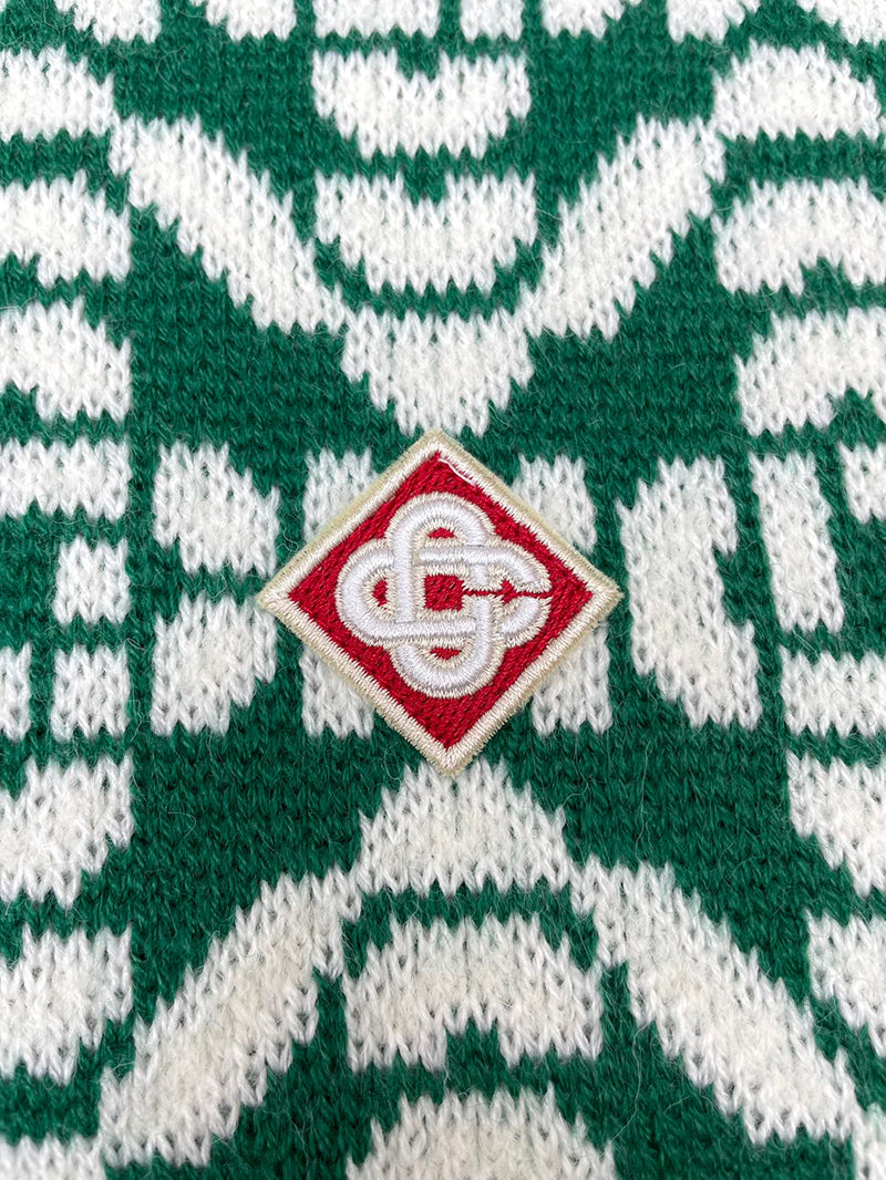 CASABLANCA  Merino Wool-Blend Monogram Sweater