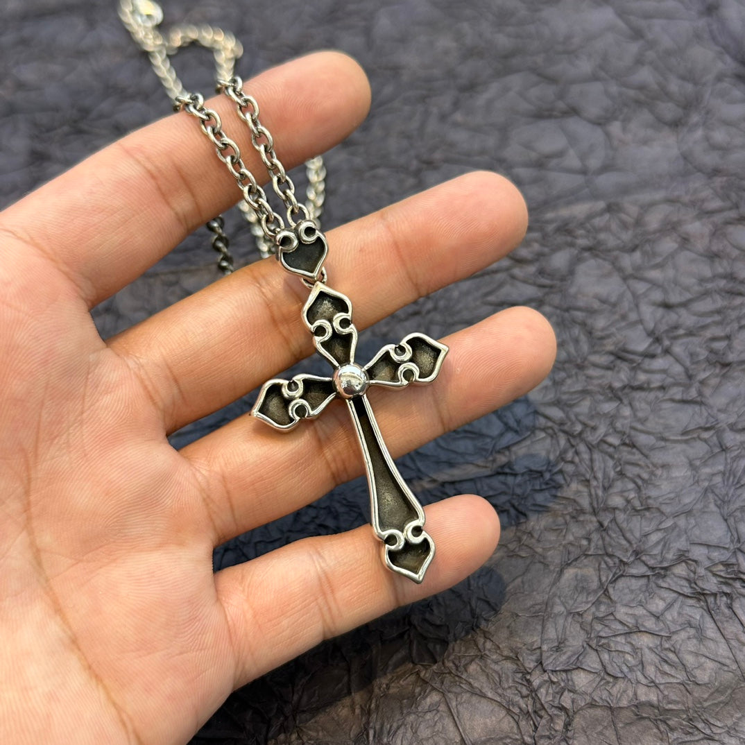 Chrome Hearts - Large Spade Cross Necklace