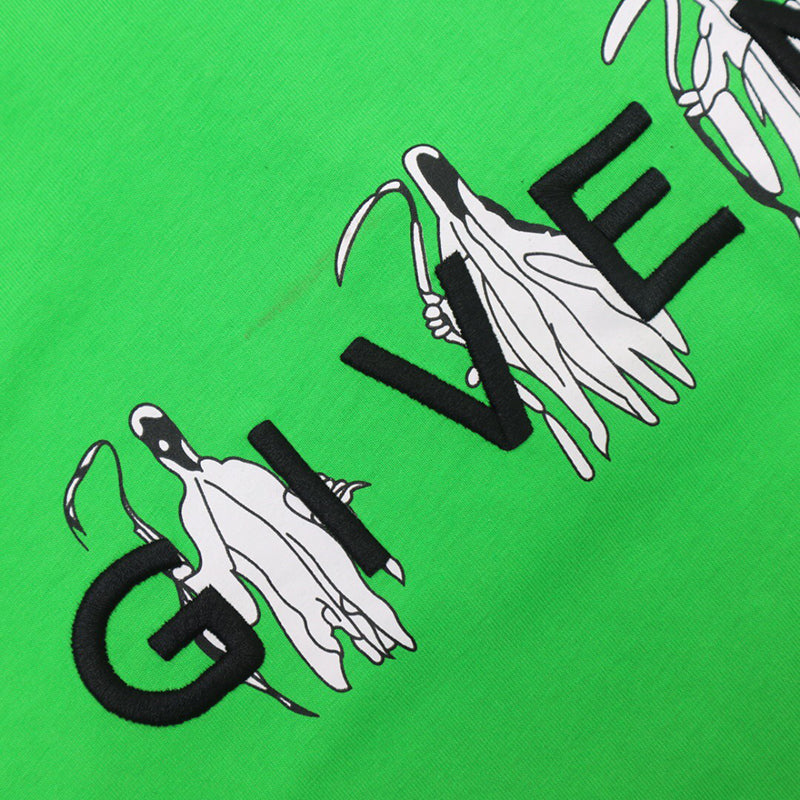 GIVENCHY X Josh Smith Reaper's Print Graphic Tee Green Apple