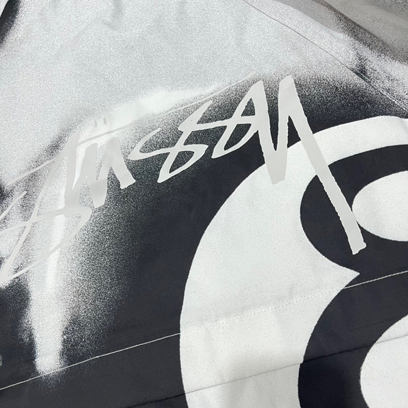 Stussy 8 Ball Beach Shell 'Grayscale'
