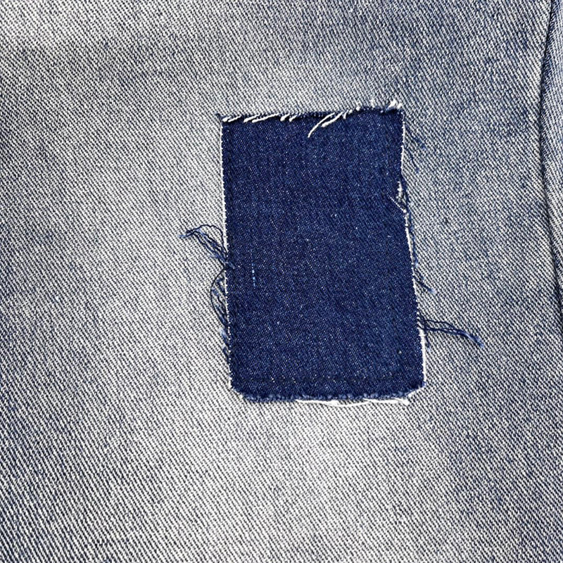 Gallery Dept. Stitching Patch Ripped Flare Loose Jeans