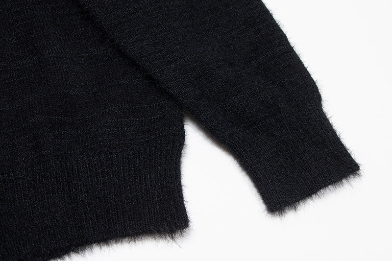 Off-White c/o Virgil Abloh Men's Black Arrow Intarsia Crew-neck Sweater