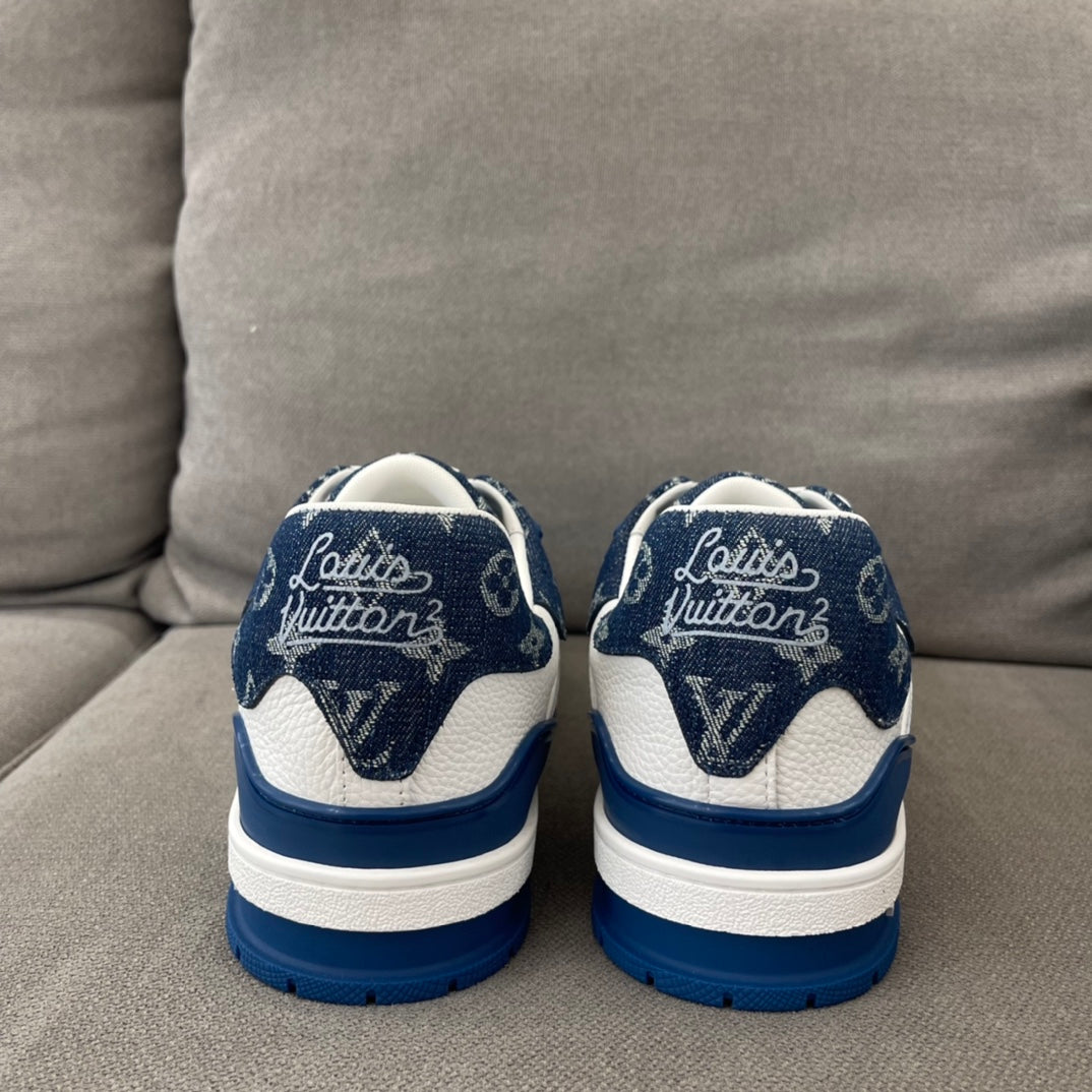 Louis Vuitton LV Made Trainer Monogram Denim White Blue