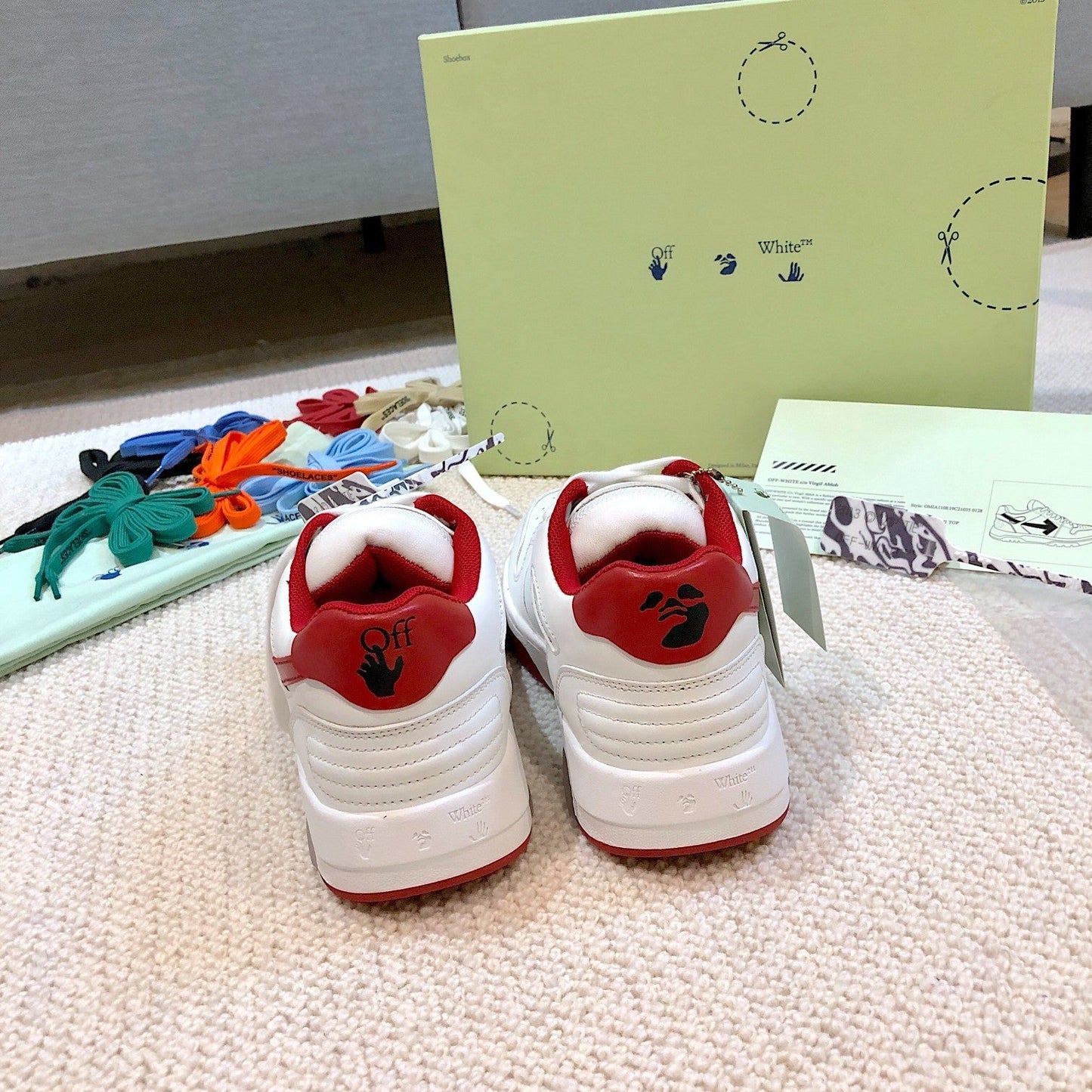 Off-White Out of Office Low 'White Red'