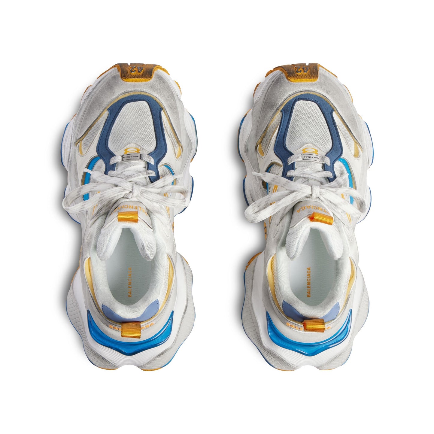 Balenciaga Cargo Sneaker 'Grey/White/Blue/Orange'