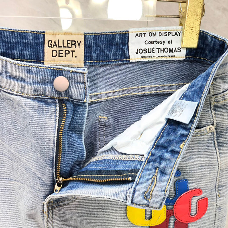 GALLERY DEPT Spring Colorful Letter Jean