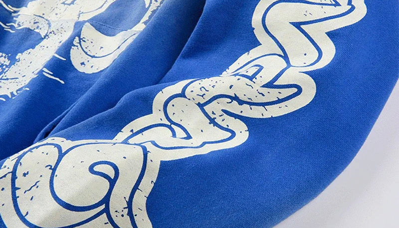 Hellstar Yoga Hoodie Blue