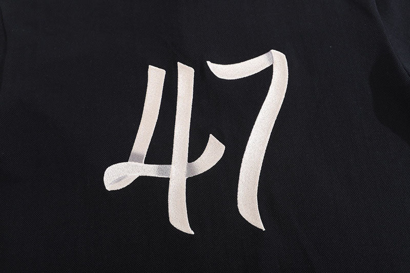 DIOR Men 2022 Graphic Print Polo Black shirt