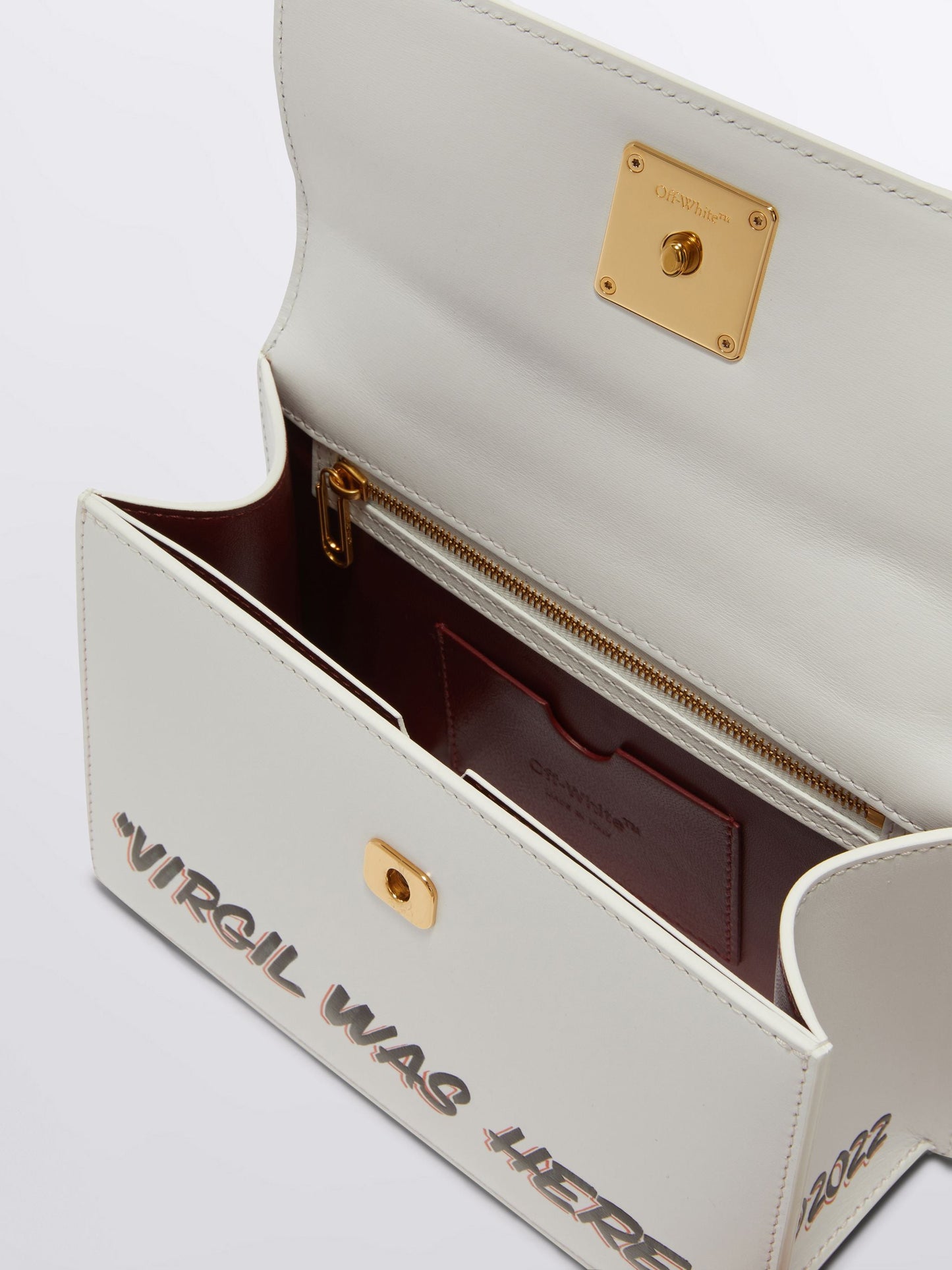 OFF-WHITE "CASH INSIDE" 1.4 Tote Jitney Bag White