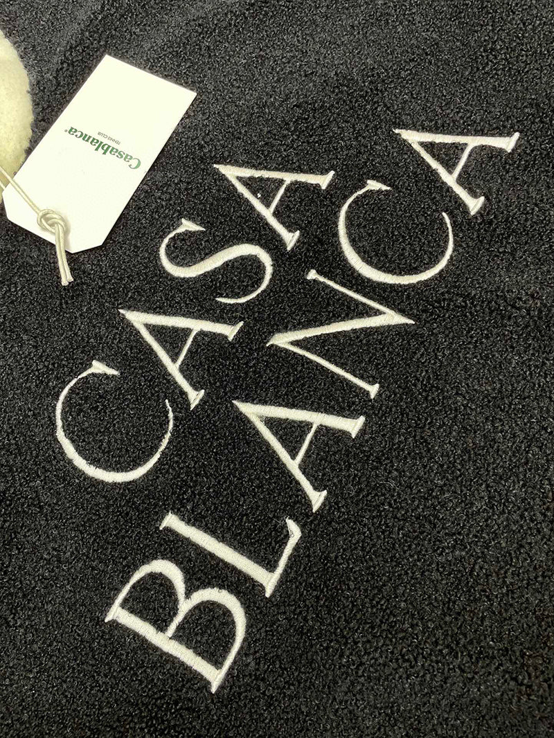 Casablanca Colourblock Embroided Sweatshirt Black