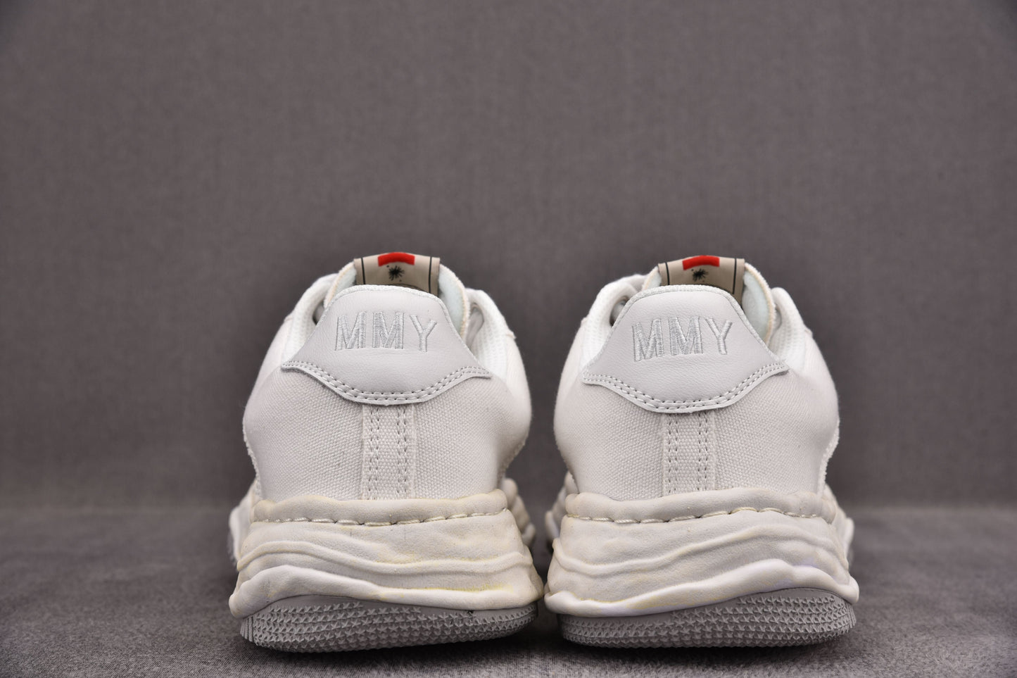 Maison Mihara Yasuhiro Wayne OG Sole Washed Canvas Low White