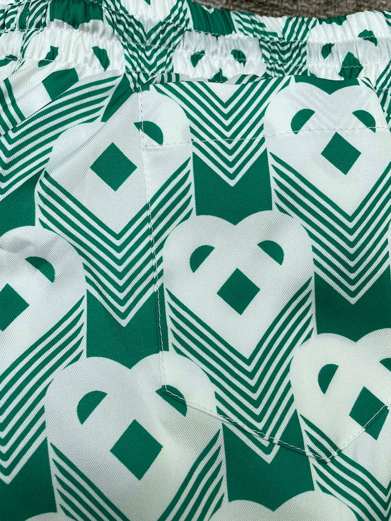 CASABLANCA Heart Monogram Sport Silk Short