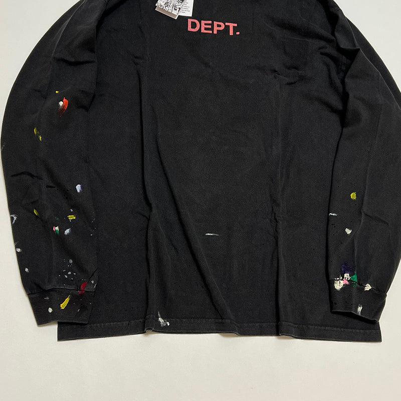 Gallery Dept. - Paint-Splattered Logo-Print Cotton-Jersey