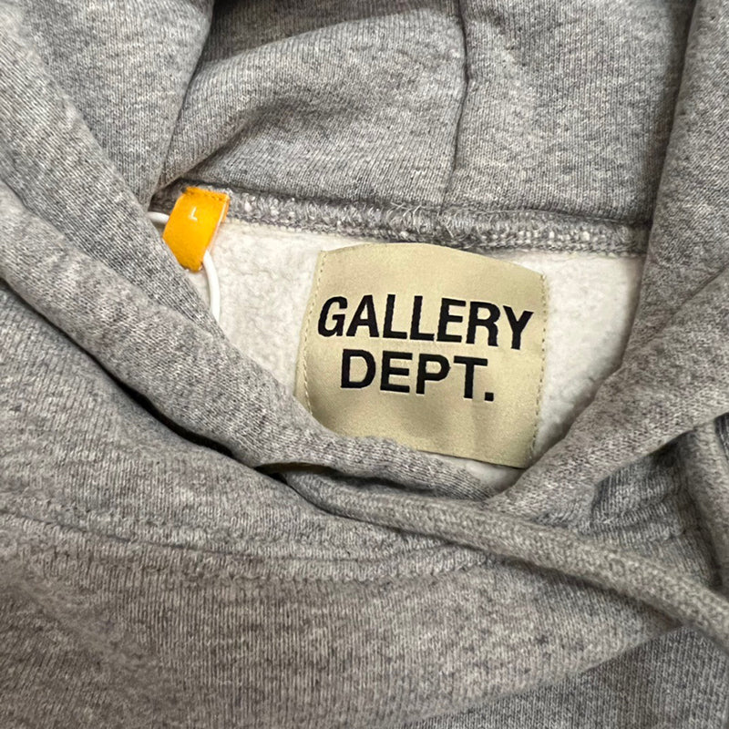 Gallery Dept. Centered Logo Hoodie Grey