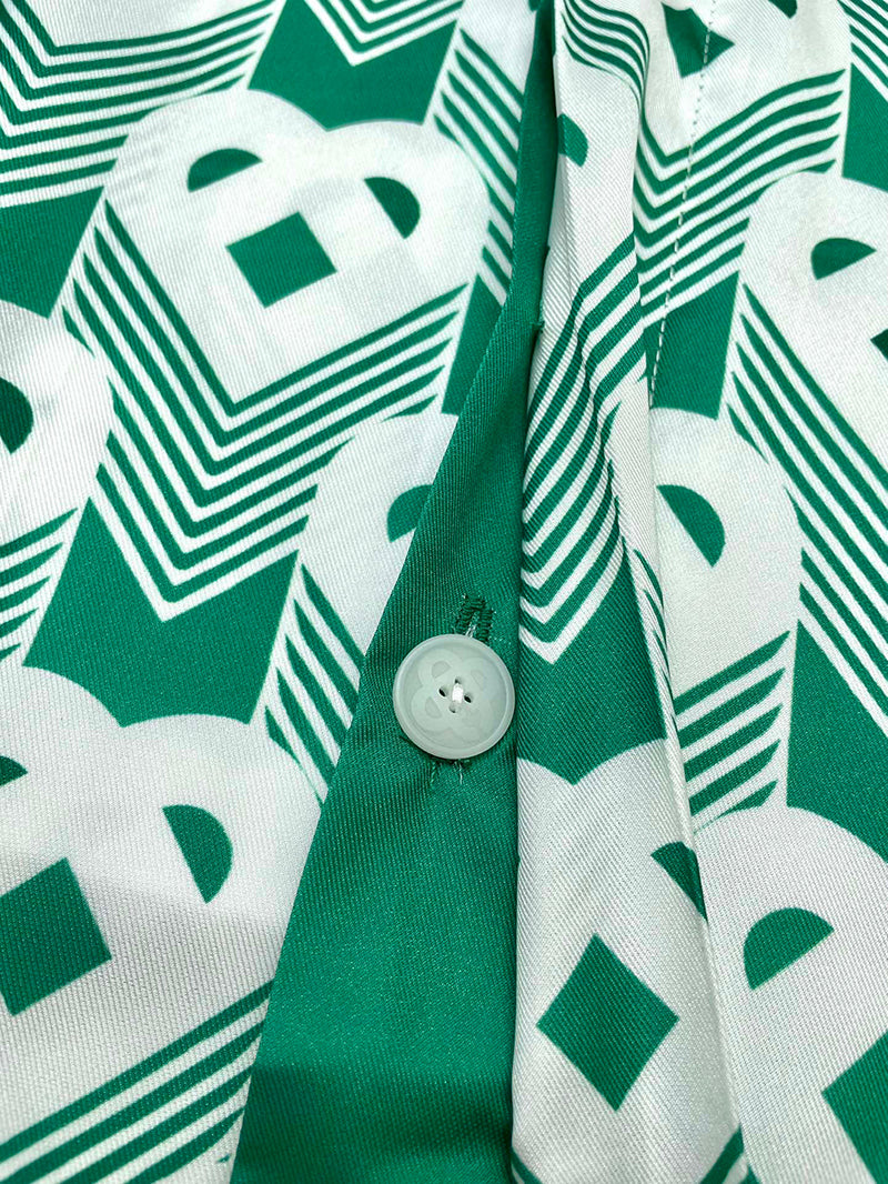 CASABLANCA Heart Monogram Sport Silk Shirt