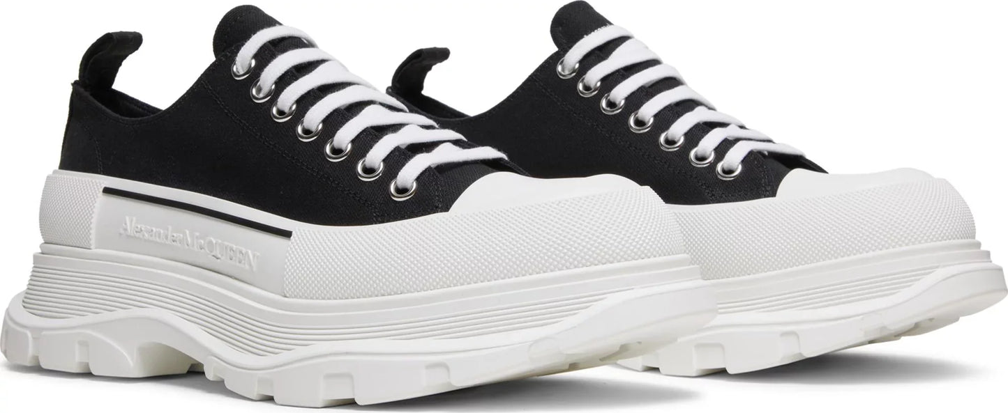 Alexander McQueen Tread Slick Lace Up 'Black White'