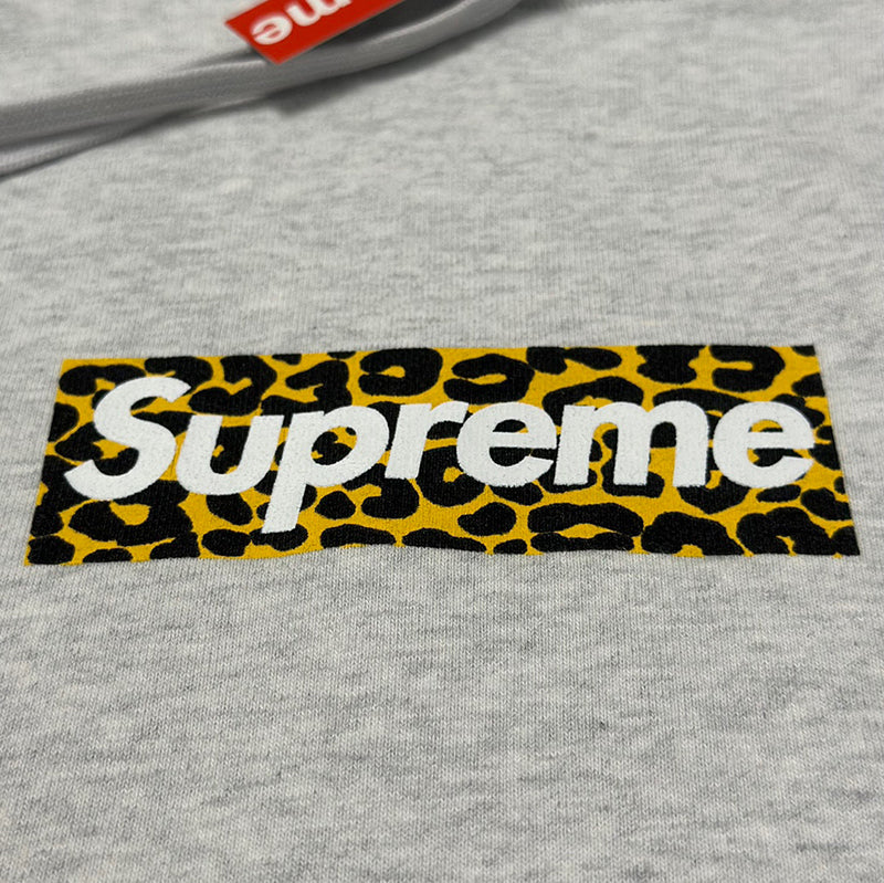 Supreme Shanghai Box Logo Hoodie Heather Grey