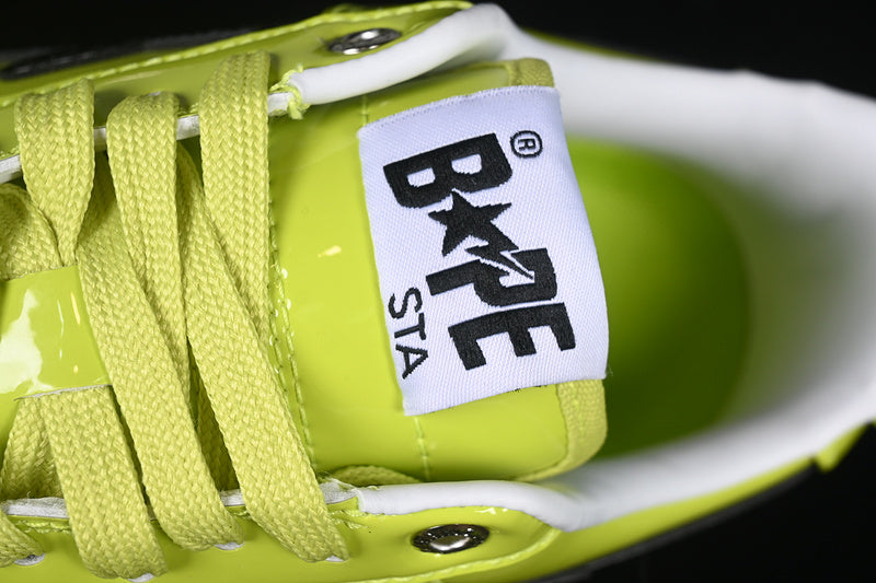 A Bathing Ape Bape Sta #2 Yellow Patent