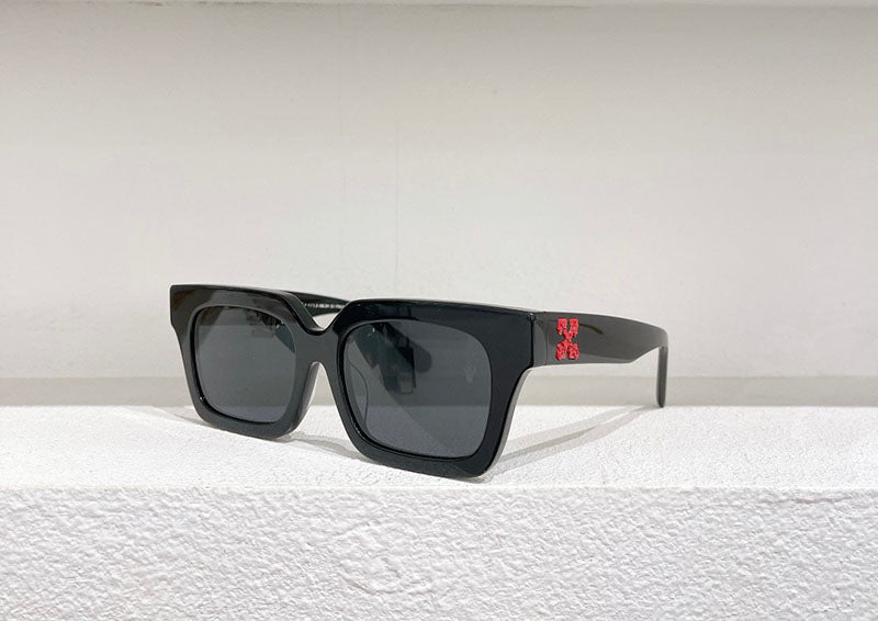Off-White Rectangular Frame Sunglasses