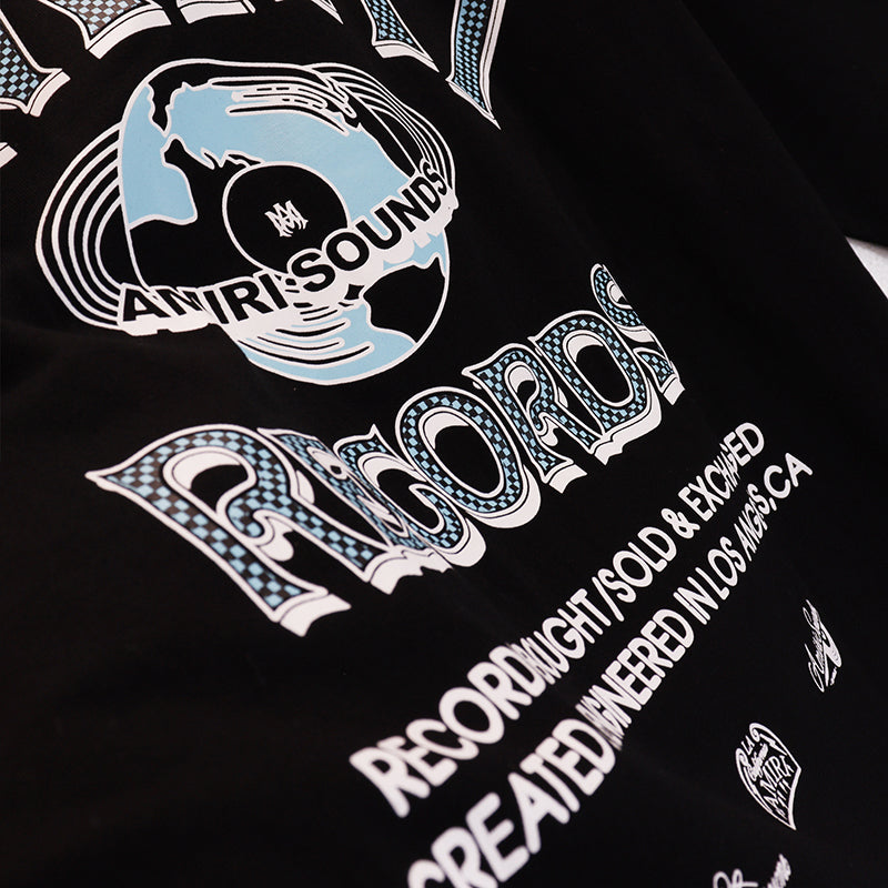 AMIRI Global Records Tee Black