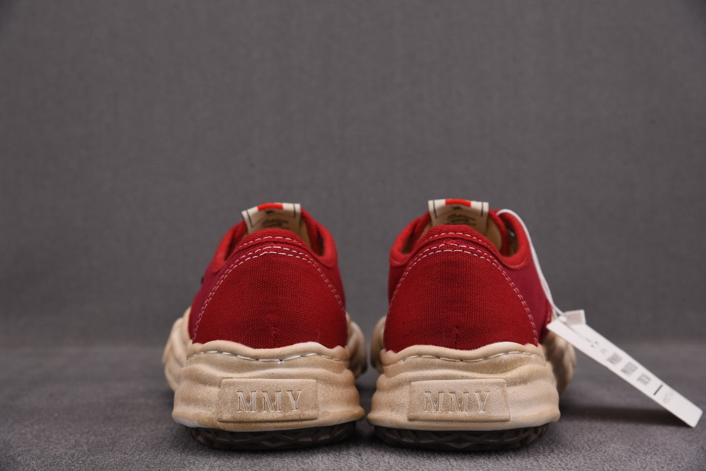 Maison Mihara Yasuiro Baker OG Sole Over Dyed Canvas Low Red