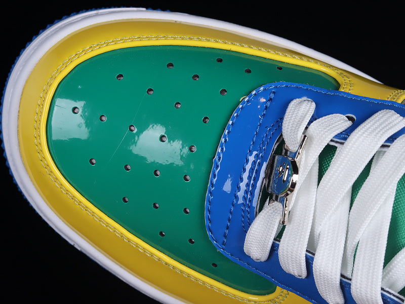 A Bathing Ape Bape Sta FS-001 Low 'Yellow Blue Green'