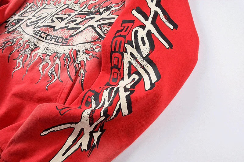 Hellstar Records Hoodie Red