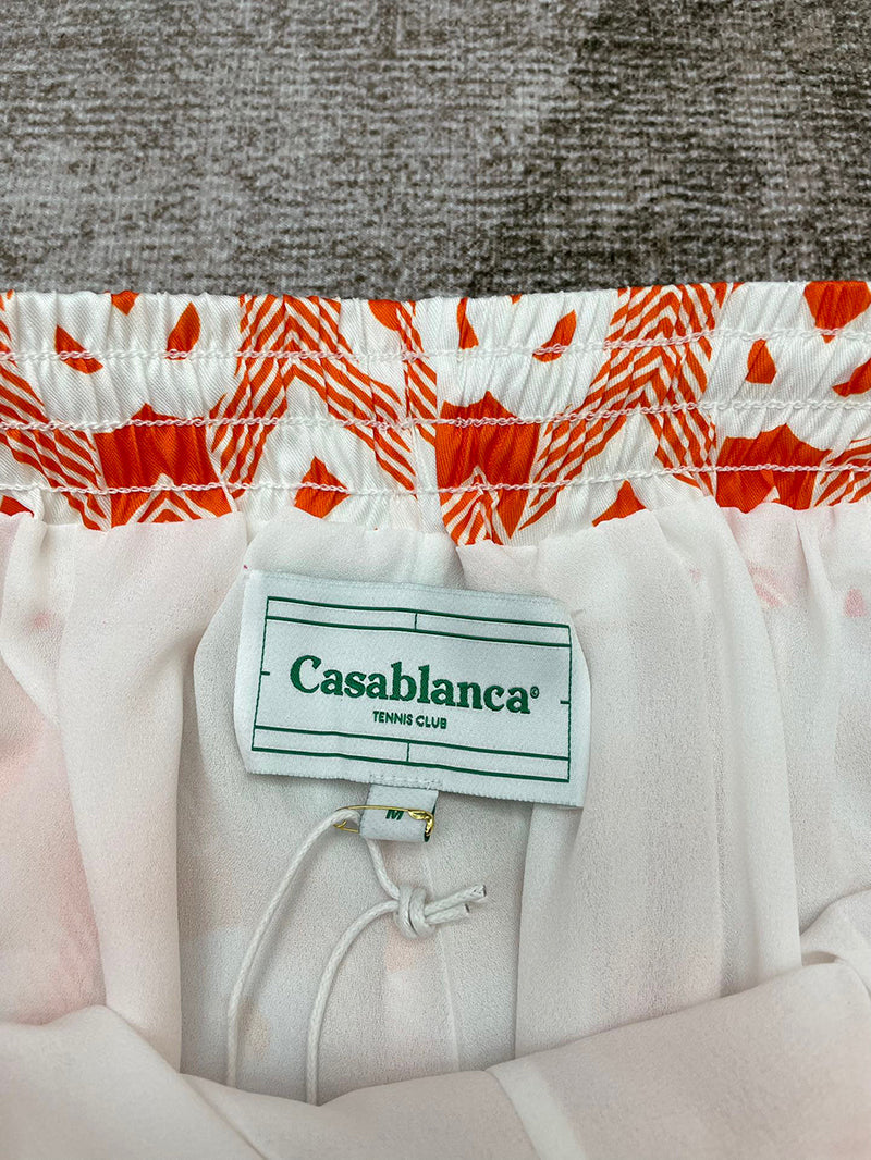 CASABLANCA Gradient Heart Monogram Sport Silk Short
