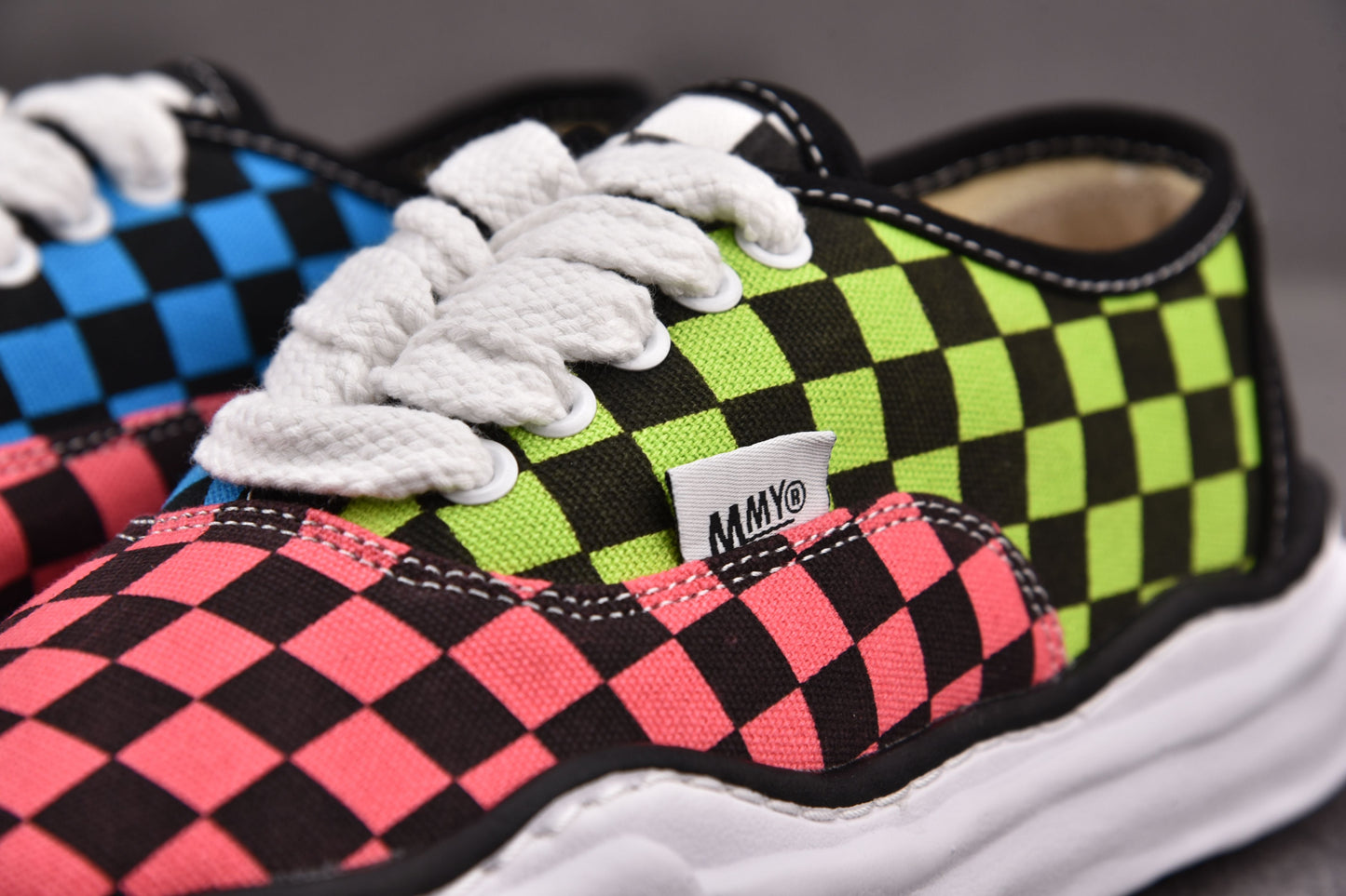 Maison Mihara Yasuiro Baker OG Sole Canvas Low Multi Check