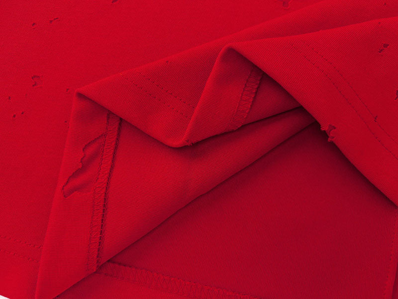 GIVENCHY Paris Distressed Logo T Shirt Red