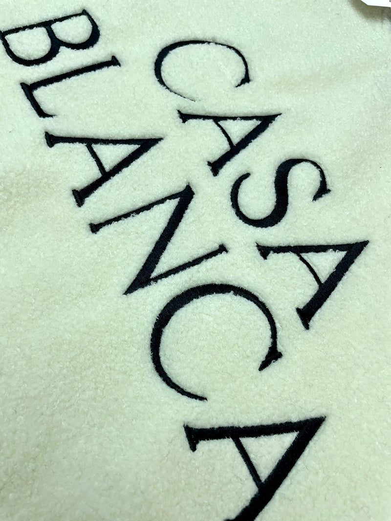 Casablanca Colourblock Embroided Sweatshirt White