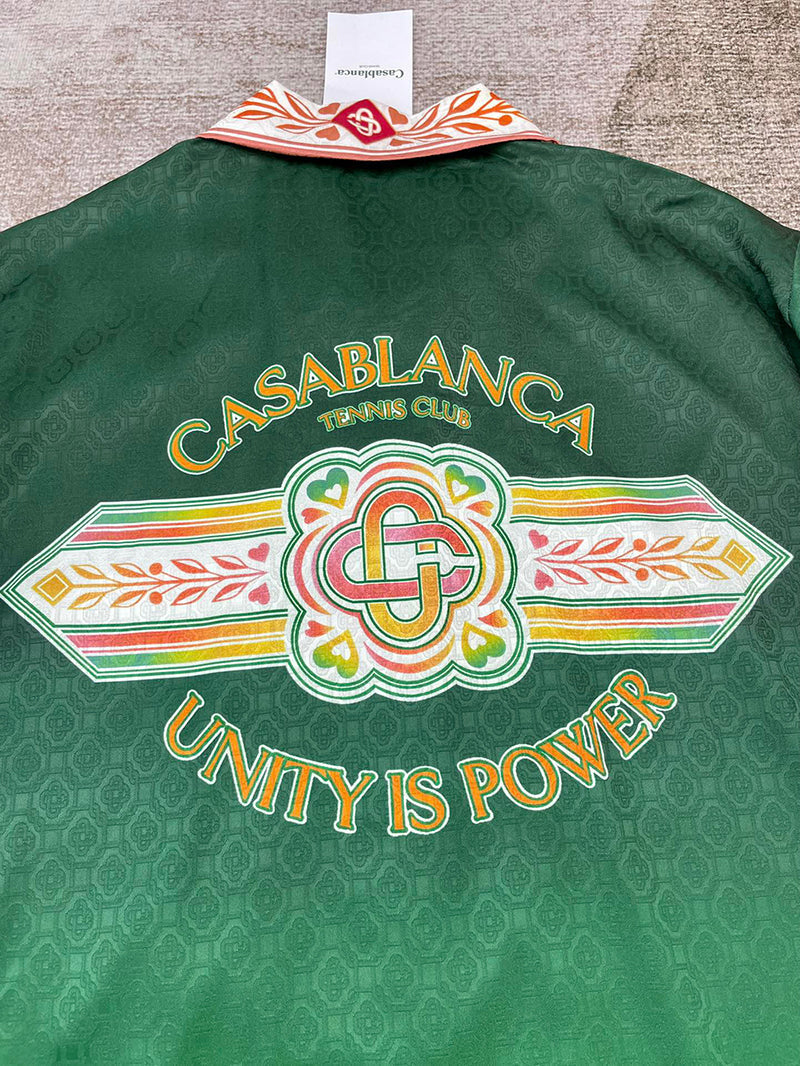 CASABLANCA Unity Is Power Silk Shirt
