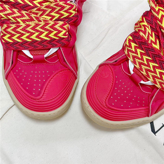 Lanvin Curb Sneaker Poppy Red