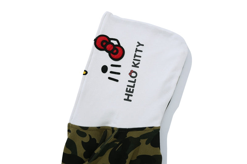 BAPE x Sanrio Milo Hello Kitty Split Face 1st Camo Full Zip Hoodie