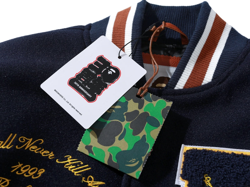 BAPE x Concepts Varsity Jacket Navy
