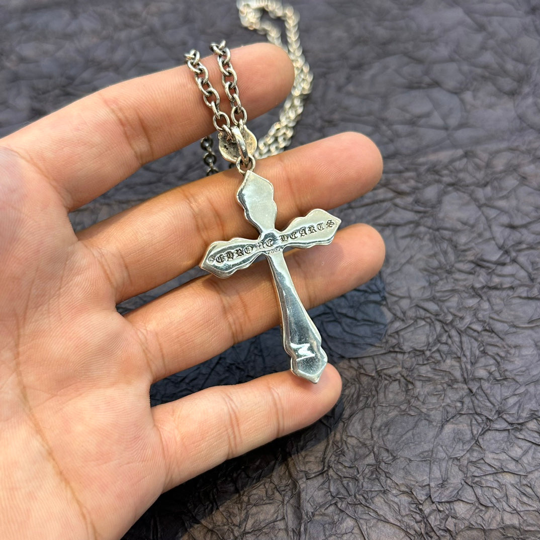 Chrome Hearts - Large Spade Cross Necklace
