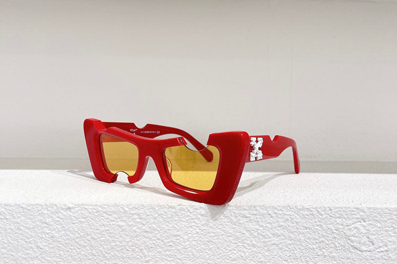 OFF-WHITE Cannes Cut-Out Cat-Eye Sunglasses