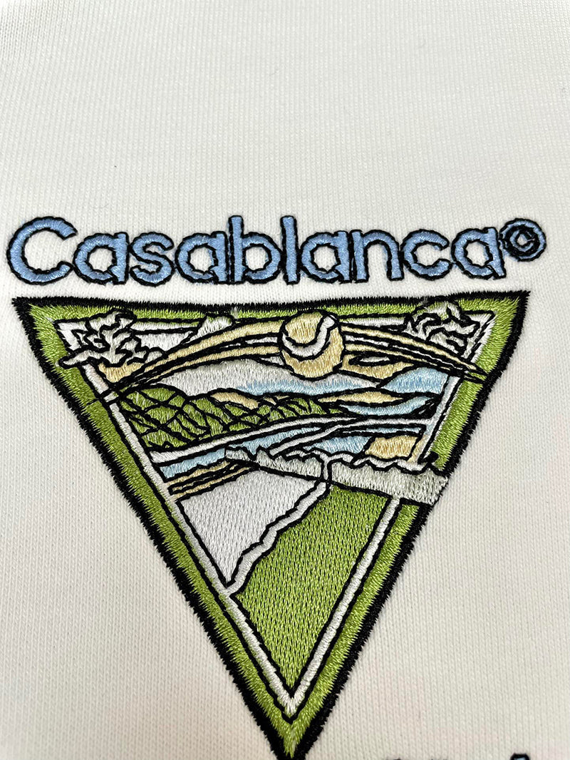 Casablanca Tennis Club Icon Hoodie White