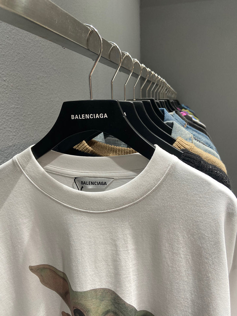 Balenciaga Baby Yoda Short Oversized Tshirt White