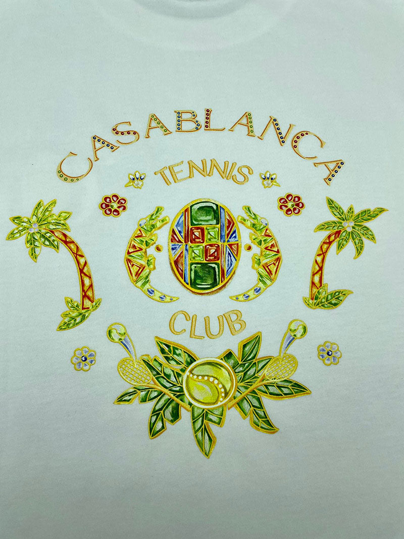 CASABLANCA Joyaux D'Afrique Tennis Club T-Shirt White