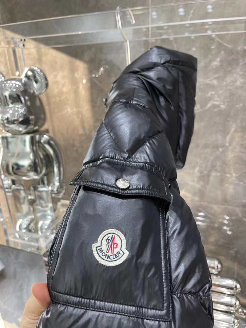 Moncler Ecrins Black Nylon Down Jacket