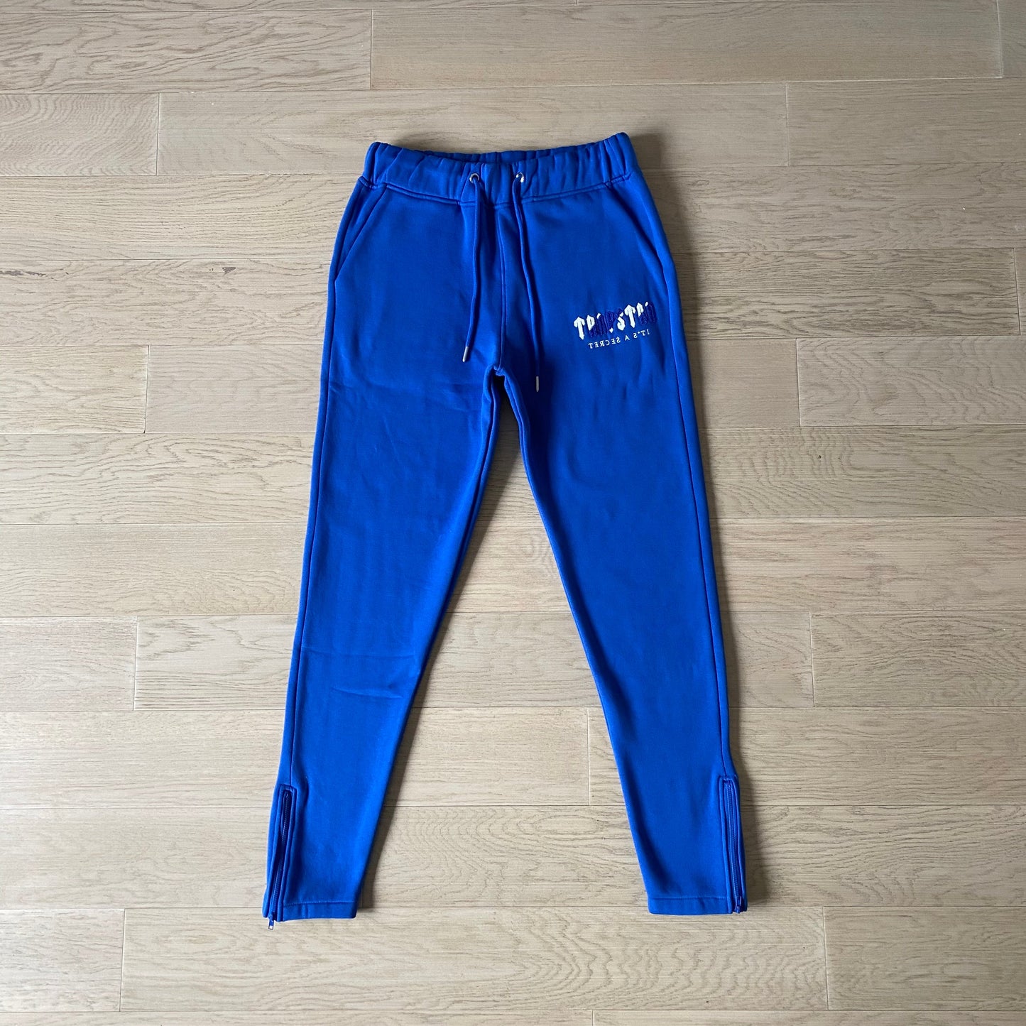 Trapstar Chenille Decoded 2.0 Hooded Tracksuit Dazzling Blue/White