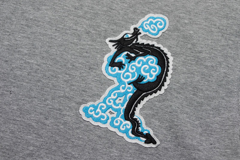 Ami Paris Dragon-Logo T Shirt Grey