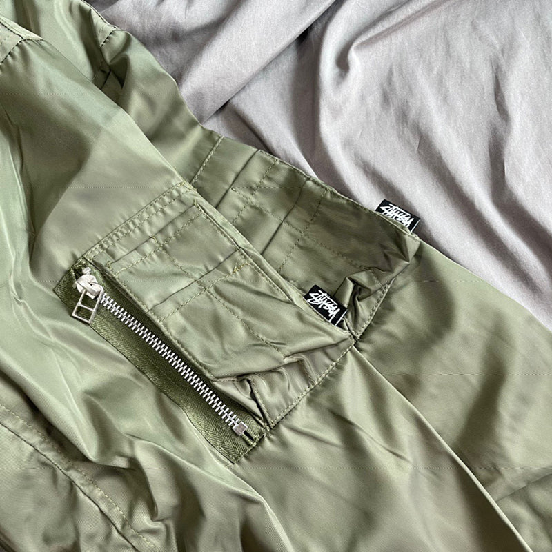 Stussy x CDG Crossover MA1 Back Alphabet Printing Long Sleeves Jacket