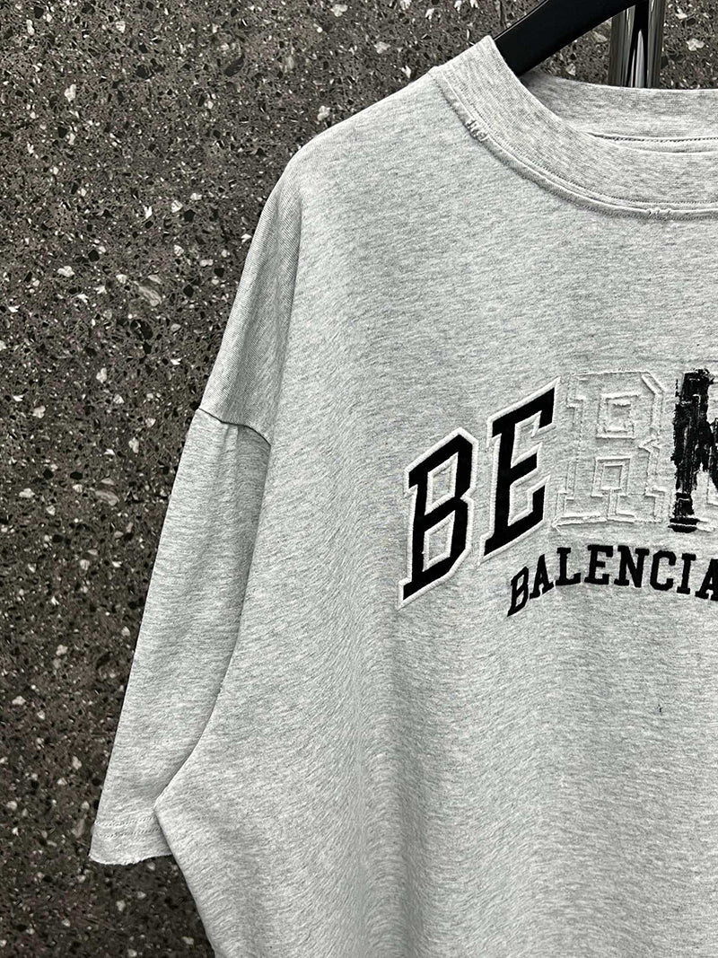 Balenciaga Be Kind Oversized T-Shirt Grey