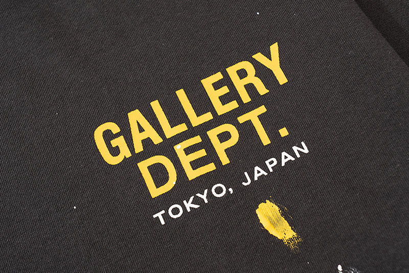 Gallery Dept 'Splash Ink' T Shirt Black