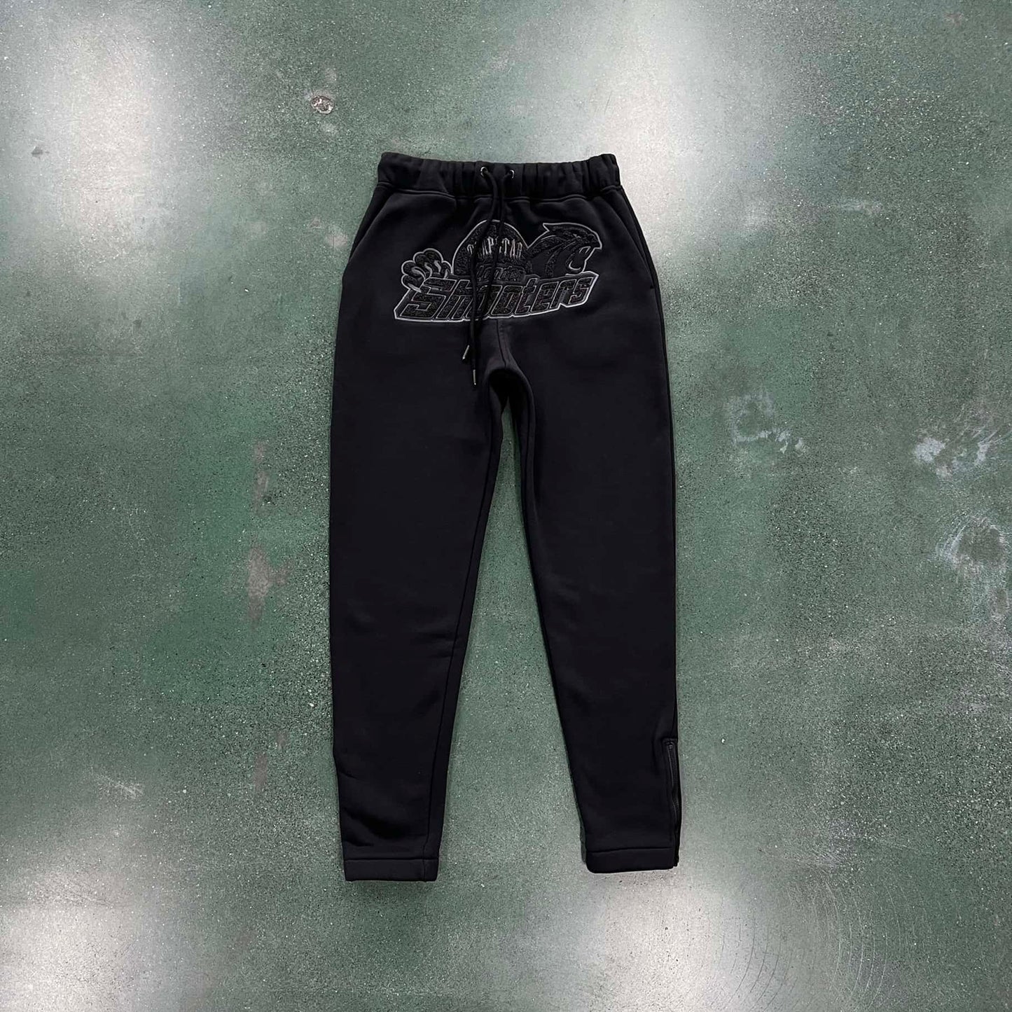 Trapstar Shooters Hoodie Tracksuit Black Monochrome Edition